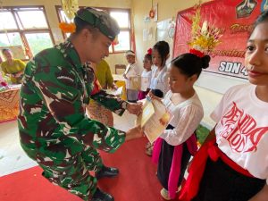 Babinsa Tembuku Hadiri Resepsi Kenaikan Kelas dan Perpisahan Siswa Kelas VI SDN 4 Tembuku
